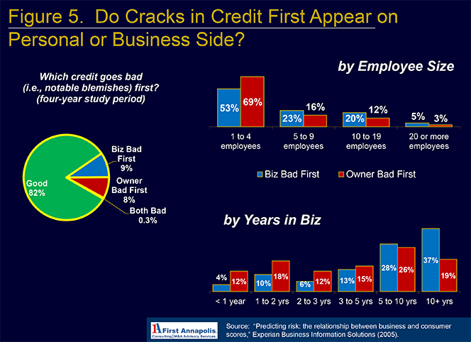 Credit Flaws as Likely to Appear on Business Credit Files as on Owners'