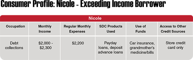 Exceeding Income Borrowers