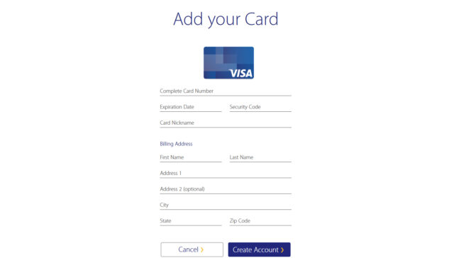 Step 5: Enter Your Card Information