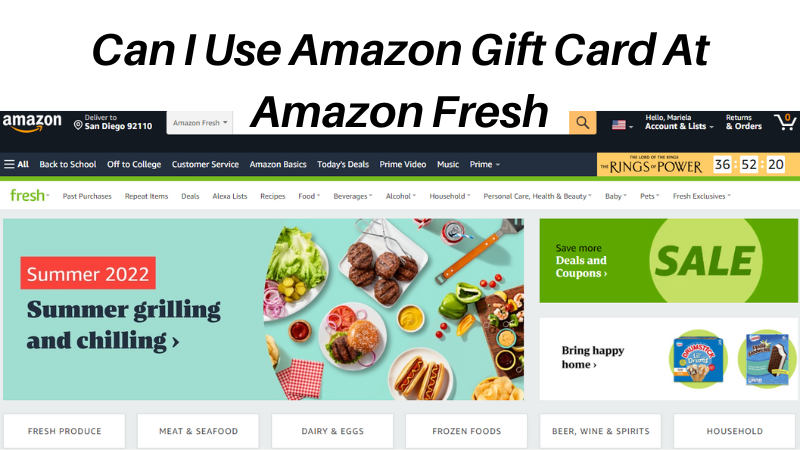 Can I Use Amazon Gift Card At Amazon Fresh