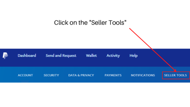 Click on the Paypal Seller Tools